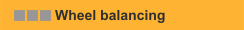 Wheel balancing